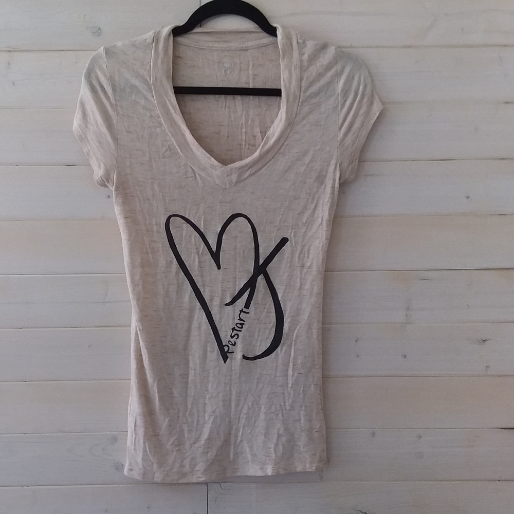 light tan MOSSIMO short sleeve top